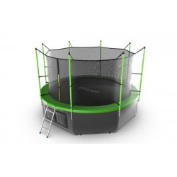 Батут с внутренней сеткой EVO JUMP Internal 12ft (Green) + нижняя сеть