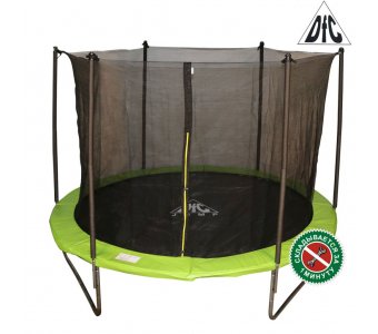 Батут DFC JUMP 10ft складной, c сеткой, цвет apple green